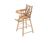 Chaise haute André fixe Vernis Naturel