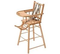 Chaise Haute En Bois André Vernis Naturel - Combelle