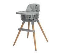 Bebeconfort Avista 2, chaise haute 4 en 1, chaise haute bébé évolutive, rehausseur, chaise pour repas, chaise enfant, 6 mois - 14 ans (9-60 kg), coussins rembourrés, tablette réglable, Tinted Grey