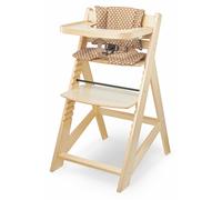 Chaise Haute Bébé +6 mois EVOLUTIVE, 12 Réglages du Siège Table Amovible Coussins Ceinture 3 points