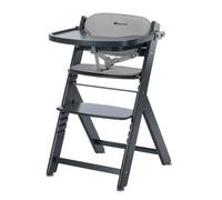 Chaise haute bébé en bois avec coussin timba mineral graphite TU