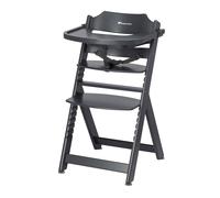 Chaise haute bébé en bois avec tablette timba graphite TU