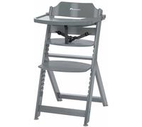 Chaise haute bébé en bois avec tablette timba warm gray TU