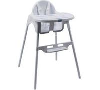 Chaise haute bébé, enfant, réglable hauteur et tablette - Délice Blanc Blanc G