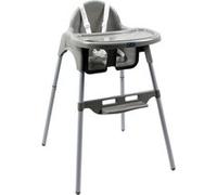 Chaise haute bébé, enfant, réglable hauteur et tablette - Délice Gris Gris G