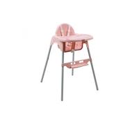 Chaise haute bébé réglable hauteur et tablette - Délice - Rose - Monsieur Bébé