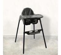 Monsieur Bébé Chaise haute enfant réglable en hauteur avec tablette - Plusieurs coloris
