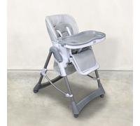Chaise haute bébé pliable - gris clair