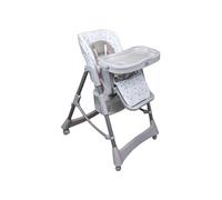 Monsieur Bébé - Chaise haute enfant pliable, réglable hauteur, dossier et tablette - Plusieurs coloris