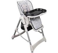 Chaise haute bébé pliable réglable hauteur dossier tablette - Ptit - Cléo - Monsieur Bébé Noir G