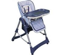 Chaise haute bébé pliable réglable hauteur dossier tablette - Ptit - Marin - Monsieur Bébé Bleu Foncé G