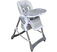 Chaise haute bébé pliable réglable hauteur dossier tablette - Ptit - Perle - Monsieur Bébé Gris Clair G