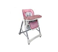 Monsieur Bébé - Chaise haute enfant pliable, réglable hauteur, dossier et tablette - Plusieurs coloris