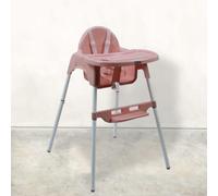 Monsieur Bébé - Chaise haute enfant, réglable hauteur et tablette - Plusieurs coloris