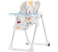 Chaise haute bébé YUMMY - KINDERKRAFT - Multicolore - Réglable - Tablette amovible - Roulettes Multicolore G