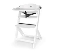 Chaise Haute Bois 3 En 1 Reglable Avec Harnais, Évolutive, Réglable Blanc TU