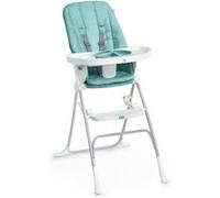 Chaise haute compacte - Avec assiette sécurisée - Pliage à plat - Collection Sun Valley - Bleu Bleu G