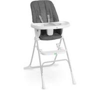 Chaise haute compacte - Avec assiette sécurisée - Pliage à plat - Collection Sun Valley - Gris Gris G