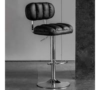 Chaise Haute Cuisine Blanche Tabourets De Bar Pivotant Avec Coussin Moderne Chaise De Bar Reglable Tabourets De Bar Pour Petit Déjeuner Chaises De Bar Pivotantes Avec Dossier ( Color : /Black B )