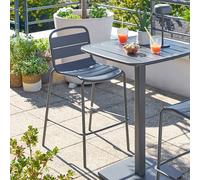 Hespéride - Chaise Haute de Jardin alegoria empilable Gris Graphite