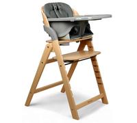 Chaise haute design pliante en bois meridio natural graphit TU