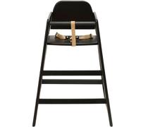 Chaise haute empilable en bois Emma Noir