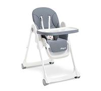 Chaise haute en aluminium COMFORT EAT gris, pour bébé