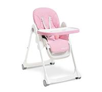 Chaise haute en aluminium COMFORT EAT rose, pour bébé
