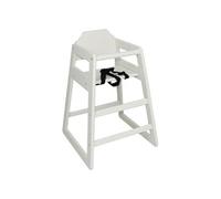 Chaise Haute en Bois Blanche