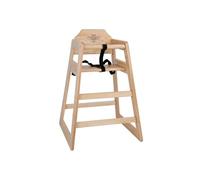 Chaise Haute en Bois Finition Naturelle - Bolero - - Bois 510x510x750mm NC