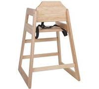 Chaise Haute en Bois Finition Naturelle - Bolero - - Bois 510x510x750mm NC