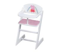 Chaise Haute En Bois Peppa Pig - Roba - Motif Truie - Blanc - Rose
