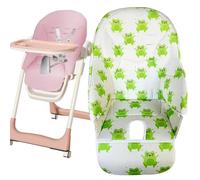 Chaise haute ergonomique et table à manger - Housse en PU de qualité supérieure + coussin en coton, antidérapant, lavable, for nourrissons (garçon et fille)(M)