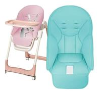 Chaise haute ergonomique et table à manger - Housse en PU de qualité supérieure + coussin en coton, antidérapant, lavable, for nourrissons (garçon et fille)(B)