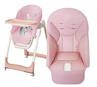 Chaise haute et table Baby Trend - Matériau PU durable, doublure remplie d'air, entretien facile(A)