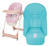 Chaise haute et table bébé haut de gamme - PU doux for la peau, coussin d'air épais, taille universelle, cadeau for nouveau-nés(F)