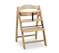 hauck Chaise Haute Bébé Évolutive Arketa Bois Robuste jusqu'à 130 kg, Chêne