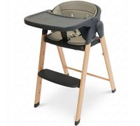 Chaise haute évolutive Grow With Me gris