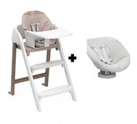 Chaise haute évolutive Crescendo Up 2en1 Pearl Cooper re_lux + Siège de naissance