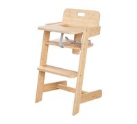 Chaise Haute Évolutive En Bambou Fsc® Avec Plateau Repas Nature Up Bois Naturel TU