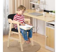 Chaise Haute Évolutive en Bois Naturel Sit Up 3 Hauteur Réglable,de 6 Mois-10 Ans jusqu'à 50 kg,Chaise Bébé Résistante de Sécurité,Bois Nature,Enfants et Adultes