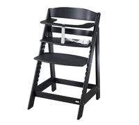 Chaise haute évolutive en bois sit up flex - utilisable jusqu'à la chaise d'adolescent noir TU