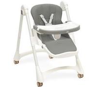 Interbaby | Chaise haute évolutive pliable pour bébé de 6 à 36 mois, maximum 20 kg, aluminium, dossier réglable en 3 positions, pieds et tablette réglables, harnais de sécurité.