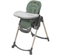 Maxi-Cosi Minla Chaise Haute Bébé Evolutive, 0 - 14 ans, 60 kg max, Chaise Haute Bébé, 9 Hauteurs Réglables, 5 Différentes Inclinaisons, 4 Positions de Plateau, Pliage compact, Beyond Green