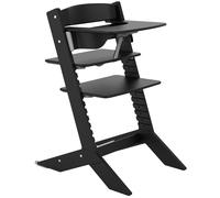 Chaise haute évolutive Nala Noire avec tablette