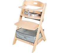 Chaise haute évolutive - ROBA - LIV UP - De 6 mois jusqu'a 70 kg - Set organisateur inclus - Bois naturel