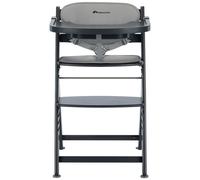 Chaise haute évolutive Timba 2 avec coussin Mineral Graphite