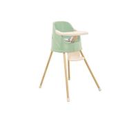 Chaise haute évolutive YOUPLA - Vert céladon - Fabriquée en France