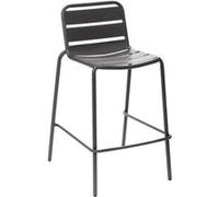 Chaise haute de jardin empilable design Phuket - Gris graphite