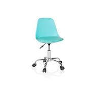 Chaise Haute / Fauteuil Pivotant Fancy Ii Turquoise Hjh Office Bleu